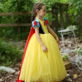 Disney Kids Kleitas Meitenēm Sniega Balts Kostīms Princese Kleita Halloween, Ziemassvētku Puse Cos Bērnu Apģērbu Jaunā Gada 22455