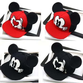 Disney Mickey Mouse Bērniem Cepuri, Zēns, Meitene, Ceļojumu Caps Minnie Mouse Anime Bērnu Cepures Attēls Rotaļlietas, Dāvanas