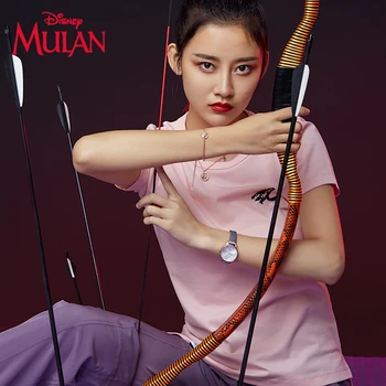 Disney Oficiālais MULAN Karikatūra Sieviešu Modes Gadījuma Kvarca rokas pulksteņi Chinoiserie Ķīna Stils Pu Josla Meitenes 2020 
