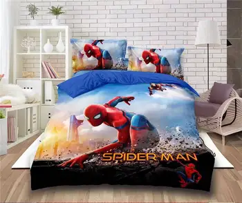 Disney Zirnekļa cilvēks sega sedz komplekts dvīņu izmēra gultas zēnu guļamistaba dekori vienu gultasveļa segas bērnu gultas veļa bērniem