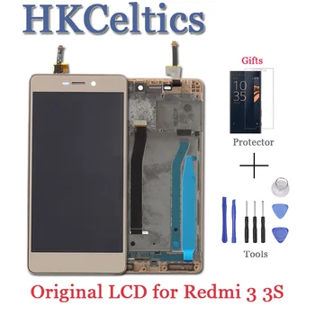 Displeja XIAOMI Redmi 3S LCD Displejs ar Touch Screen Kadru Nomaiņa XIAOMI Redmi 3 LCD Displejs Redmi 3X 3 Pro S LCD