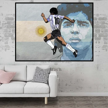 Djego Maradona, Kanvas Gleznu Plakātu Sienas Art Print Eļļas Krāsošana Sienas, Attēlus Dzīvojamā Istaba Argentīna Sporta Zvaigznes