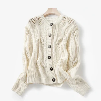 Dobi No Trikotāžas Džemperis Sievietēm Rudens Ziemas garām Piedurknēm O kakla Ikdienas Jaka Vintage Džemperis Sviedri 2020. Gadam Streetwear