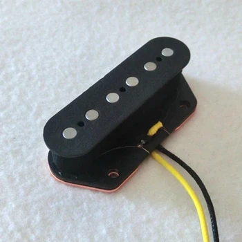 Donlis elektriskā ģitāra diy daļas, melna krāsa alnico 5 TL tilta guitar pickup par tele ģitāras ar auduma vadi