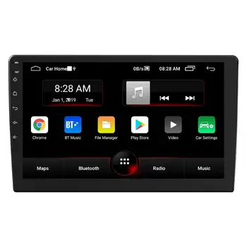 Double DIN Auto Stereo Android 9.0 10 collu Galvas Vienības, GPS Navigācija, Bluetooth, WiFi, Radio Auto Inteliģenta Sistēma, Multimediju