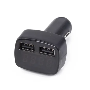 Dual USB Ports Ātra uzlādēšana Automašīnas Lādēšanas LED Ciparu Displejs Augstas Kvalitātes Jaunas 12542