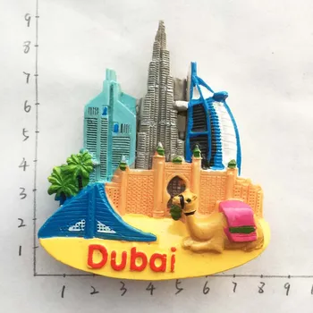 Dubaijas Tūrisma Suvenīri, Ledusskapis Magnēti Khalifa Tornis Saūda Arābija Ledusskapis Piemiņas Magnēts, Uzlīmes, Mājas Apdare