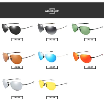 Dubery Polarizētās Vīriešiem TR90 Sporta Aviācijas Saulesbrilles Augstas Kvalitātes Vīriešu Dizainers Izmēģinājuma Saules brilles UV400 Saulesbrilles ar Lietā