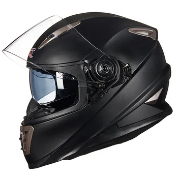 Dubultā Lēca pilnu sejas motocikla ķivere ar Sheld bloķēšanas sistēma GXT 999 motociklu ķiveres moto kasko