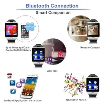 DZ09 Bluetooth Smart Skatīties Mobilo Fitnesa Tracker Portatīvo Nēsāšanai Rokas pulksteni 56595