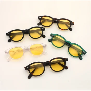 Dzeltenā Nakts Redzamības Brilles Aizsardzības Rīku Polarizētās Saulesbrilles, Džonijs Deps Brilles Nakts Redzamības Vadītājiem, Aizsargbrilles Anti Glare