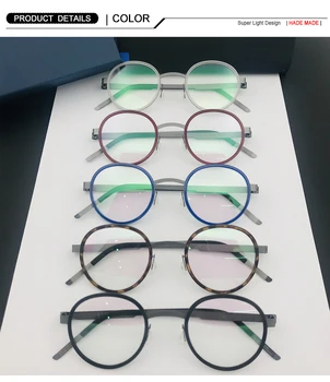 Dānija Marku Retro Kārtu Titāna Briļļu Rāmi, Ultra-light Vīrieši Sievietes Brilles Briļļu Receptes Oculos De Grau 9714