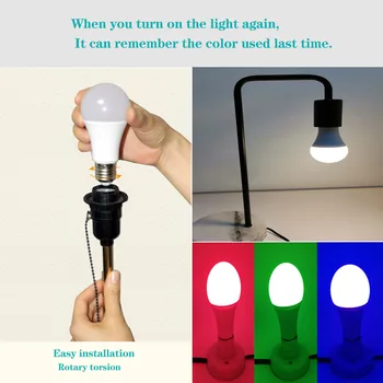E27 16 Krāsu Mainās LED Spuldze ar INFRASARKANO staru Tālvadības, RGB 10W (60W Ekvivalents) Aptumšojami LED Spuldzes Mājas Dekori, Guļamistaba, Puse