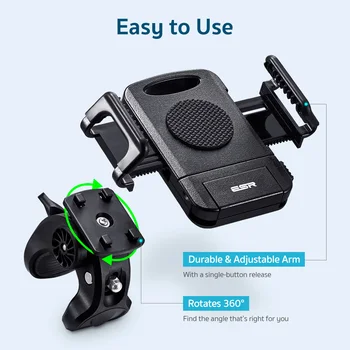 EAR Motociklu Tālruņa Turētājs IPhone, Samsung, Huawei Xiaomi Universālā Tālrunis Dažādi Leņķi Stends, Velosipēdu Stūres Skava