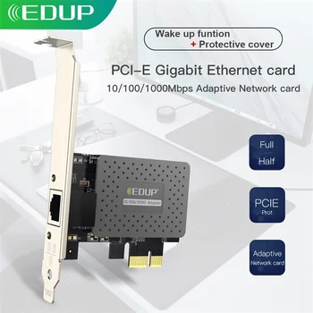 EDUP 1000Mbps Gigabit Ethernet PCI E Tīkla Karte PCI Express Paplašināšanas RJ45 LAN Adapteri, Kontrolieri Iebūvēts RJ45 Ports Spēļu