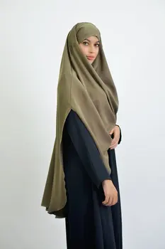 Eid Kapuci Musulmaņu Sieviešu Hijab Lūgšanu Apģērba Ilgi Khimar Jilbab Abaya Pilnībā Segtu Ramadāna Kleita Abayas Islāma Drēbes Niqab