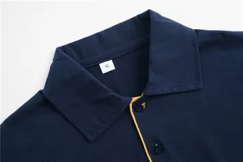 Eiropā izmēru Vasaras Cieto Polo Krekls Vīriešiem Kokvilnas Drukāt Gadījuma Polos, Elpojošs Izšuvumi Kreklu apdruka Vīriešu Apģērbs