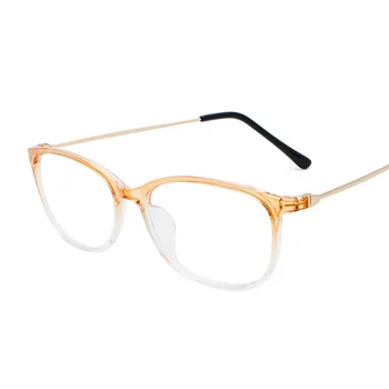 Elbru Retro Briļļu Rāmji Vīrieši Sievietes 2019 Stilīgs Gradientu, Krāsu Brilles Vintage Metāla Kvadrātveida Pārredzamu Brilles Rāmis Vīriešiem