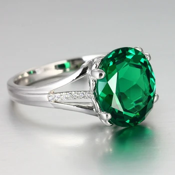 Elegants Zaļo Kristālu Gredzeni Sievietēm Burvīgs Dāmas, Modes Pirksta Gredzenu Dāmas Kāzu Puse, Rotaslietas, Dāvanas,