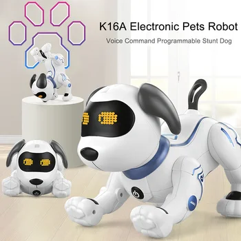 Elektronisko Robotu Suns Gudrs Karikatūra Pet Balss Mūzikas Dziesmu Interesantu Interaktīvu Daudzfunkciju Simulācijas Dāvanu Rotaļlietas Bērniem 12227