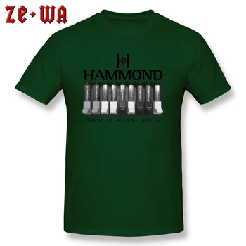 Elektronisko Tastatūru Ģitāra T Krekls Mūzikas Hammond Ērģeles Logo Un Grafiku, Iespiests Balts T Krekli Vīriešiem Pateicības Diena
