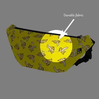ELVISWORDS 2020. gadam, Modes Banānu Krūtīm spilvenu Cilvēks Sieviešu Ikdienas Sporta Jostas soma Gudrs Avokado Izdrukāt Liela Pakaļa Soma Rāvējslēdzēja Zīmola Dizains