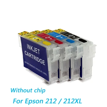Epson 212 212XL Uzpildāmas Tintes Kārtridži Epson Workforce WF-2830 WF-2850 un Expression Home XP-4100 XP-4105 Ne Mikroshēmas