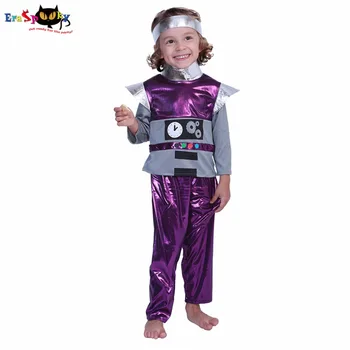 Eraspooky Toddler Astronauts Halloween Tērpu KidsRetro Robots Kostīmu Zēns Kosmonautu Tērpus Bērnu Robots Cosplay Karnevāls