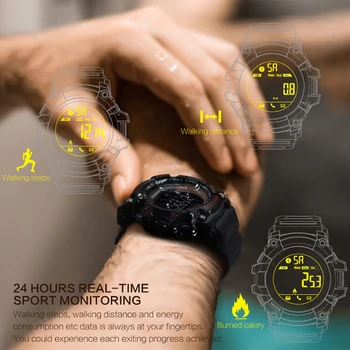 EX16 Sporta Smart Pulksteņi, Vīriešu, Sieviešu, Ūdensnecaurlaidīgi Bluetooth Pedometrs Digitālā Viedā Skatīties Smartwatch Android Piliens Kuģniecība