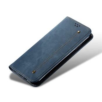 Fabirc Flip Case for POCO X3 NFC Gadījumā Seifa Magnētisko Pārsegu, lai Xiaomi POCOPhone F2 Pro X3 NFC Segtu Kartes Turētāju Coques 7196