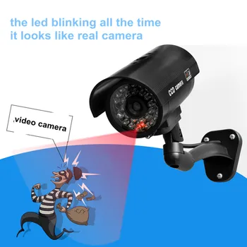 Fake Dummy kameras drošības CCTV āra ūdensizturīgs Emulational Mānekļi IS LED wifi Flash Red Led dummy video novērošanas Kameru