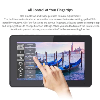 FEELWORLD F5 Pro 5.5. SLR Photography Pieskaroties Ekrāna IPS FHD1920x1080 4K Video Monitors foto monitors Gimbal Platformas