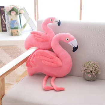 Flamingo Pildījumu Lelle Rozā Dzīvnieku Plīša Rotaļlieta Bērniem Huggable Flamingo Rotaļu Istabas Logu Dekors ar Sūkāt Kausa 20/30/40cm