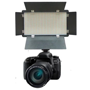 Fotogrāfija 600 LED Krelles Video Gaismas Lampa Panelī 3300K-5600K 40W 3600LM Aptumšojami Kameras Video DV Videokamera ES Plug