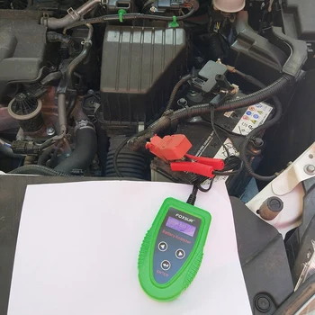 Foxsur 12V Automašīnas Akumulators Detektors, Lcd Akumulatora Analizators Auto Maksas Diagnostikas Rīks Mitrām Ca Sla Akumulatoru Cca Is Soh Skeneris
