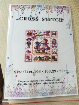 FS Putnu un Persiku Ziediem un Putniem, Skaitot Cross Stitch Komplekts Cross stitch RS kokvilnas ar cross stitch Vasaras dārzs