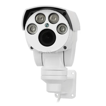 Full HD Izšķirtspēja 2.0 MP/5.0 MP IP Kameras PTZ Āra 4X 10X Optisko Tālummaiņu Drošības Kameru INFRASARKANO staru frekvences skaņu Filtrs Onvif Kustības Detektoru,