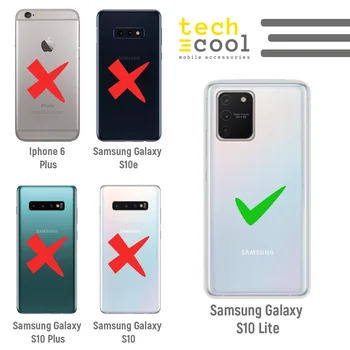 FunnyTech®Stand case for Samsung Galaxy S10 Silikona Lite l frase Motivācija Sapnis Skaidrs