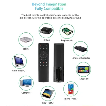 G20S Bezvadu Lidot Gaisa Peli, Žiroskops 2.4 G Smart Balss Tālvadības pults (IS) Mācību G20 par X96 Mini H96 MAX X3 PRO Android TV Box