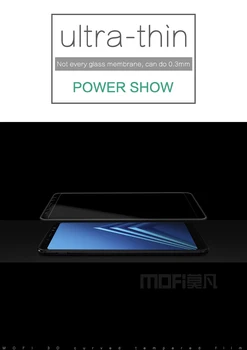 Galaxy A8 2018 Rūdīts Stikls MOFI 3D Izliektas Pilnībā sedz Samsung Galaxy A8 2018 A530F Ekrāna Aizsargs