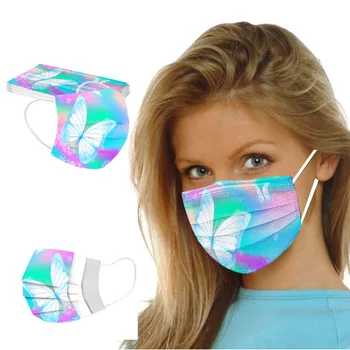Galvas Mascarilla máscara Pieaugušo Vīrietis Sievietes Maskas, Vienreizējās lietošanas Sejas Maska Rūpniecības 3Ply Auss Cilpa 10PCS Maska Masque Jetable маска