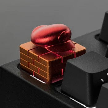 Galvenie klp mehāniskā tastatūra keycap personības dizaina,Radošo rotējošo keycap Cherry MX ass alumīnija sakausējuma keycaps,M17