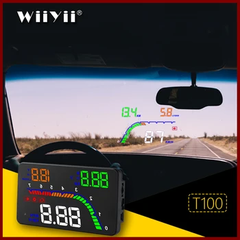 GEYUREN A100s T100 OBD auto hud galvu uz augšu head up displejs 2019 temperatūras rādītājs obd ātruma pārsniegšanas Brīdinājuma Sistēmu, Projektors, Vējstiklu