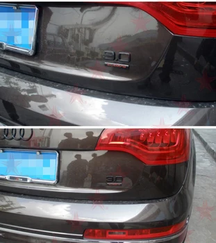 Gloss black ABS 2.0 2.4 3.0 3.2 3.6 4.2 emblēmu automobiļa aizmugurē uzlīme Audi SLINE A1 A3 A4 A5 A6 A7 Q3 Q5 Q7 TT RS