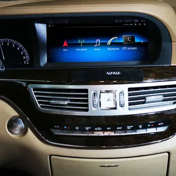 GPS Navigācija Radio Android 10 Automašīnas Stereo Mercedes-Benz S-Klases W221 (NTG3.0 3.5 2006-2013) S300 S350 S400 S500 S600