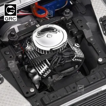 GRC Rc Auto F82 V8 Imitētu Dzinēja, Motora Radiatora Dzesēšanas Ventilatori Par 1/10 Rc Kāpurķēžu Traxxas Trx4 Aksiālie Scx10 90046 Redcat Gen8 9713