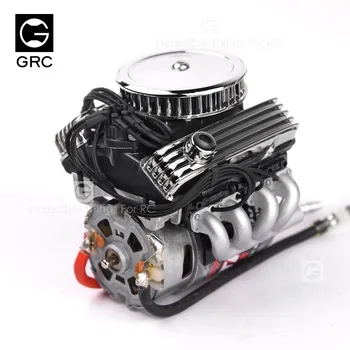GRC Rc Auto F82 V8 Imitētu Dzinēja, Motora Radiatora Dzesēšanas Ventilatori Par 1/10 Rc Kāpurķēžu Traxxas Trx4 Aksiālie Scx10 90046 Redcat Gen8