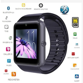 GT08 Smart Skatīties Bluetooth Bērniem, Vīriešiem, Bērniem Skatīties Telefona SIM Kartes, Kamera, Pulkstenis, Bluetooth Smartwatch Savienojumu IOS Android