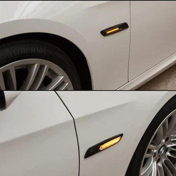 Gtinthebox Amber LED Auto Priekšējo Sānu Gabarītlukturi Blinker Gaismas BMW 1 3 5 Sērija E81 E82 E87 E88 F30 E90 E91 E92 E93 E46 E60 E61,