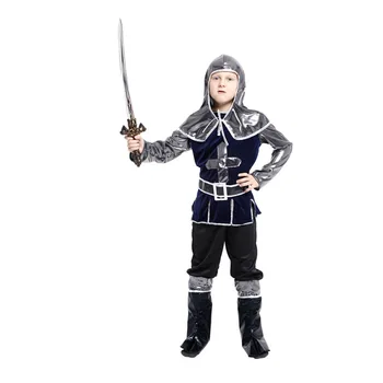 Halovīni Puse Bērni Karaļa Bruņinieks Warrior Kostīmi Zēns Karavīrs Mednieks Ninja Bērnu Viduslaiku Romas Cosplay Karnevāla Masku